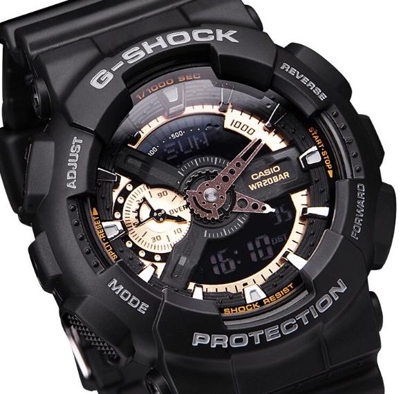 卡西欧g-shock男士手表黑蓝ga-110rg-1a 活动好价999元包邮含税