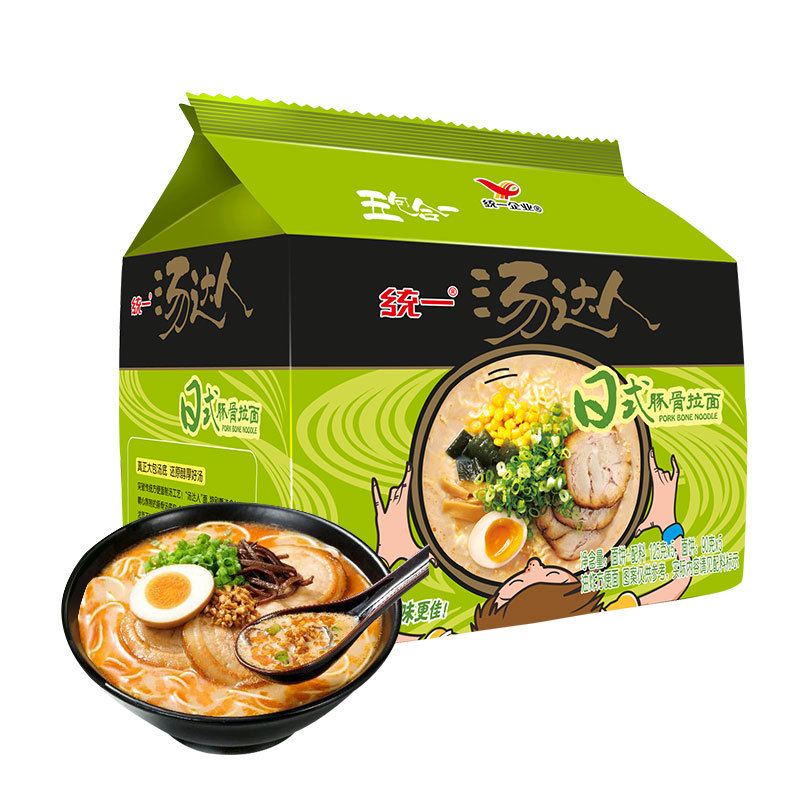 统一 汤达人日式豚骨拉面 125g*5袋 *2件 29.8元(39.