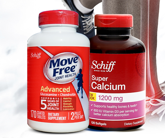 schiff move free 维骨力 红盒基础保健配方170粒 液体vd钙软胶囊 159