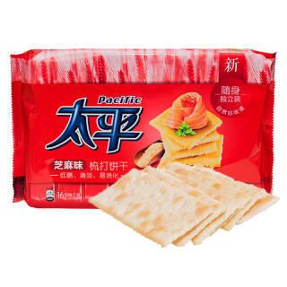 pacific 太平 梳打饼干 芝麻味 400g *8件 63.2元(合7