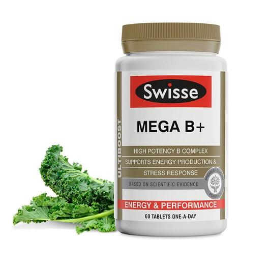 缓解疲劳!Swisse 高强度复合维生素B片60片\/瓶