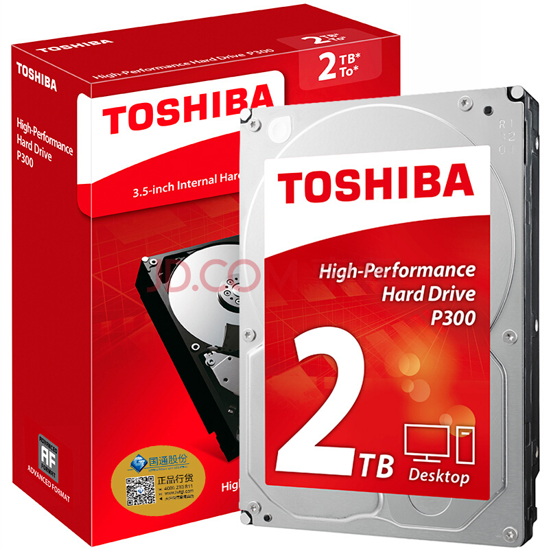 TOSHIBA ֥ P300ϵ 2TB 7200ת64M SATA3 ̨ʽӲHDWD120379