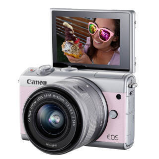 佳能微单(Canon)EOS M100(15-45镜头粉色套