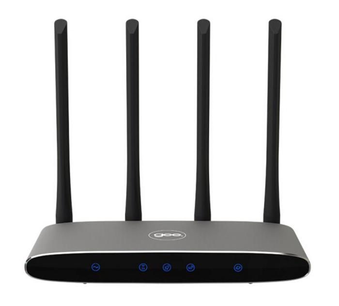 四根5dbi精铜全向高频天线,最高可达1200m无线速率,适应不同场景的