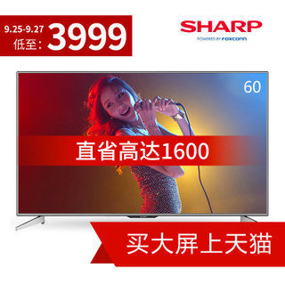 250㣺գSHARP LCD-60TX7008A 60Ӣ 4KҺ ʣ˫Żݣ