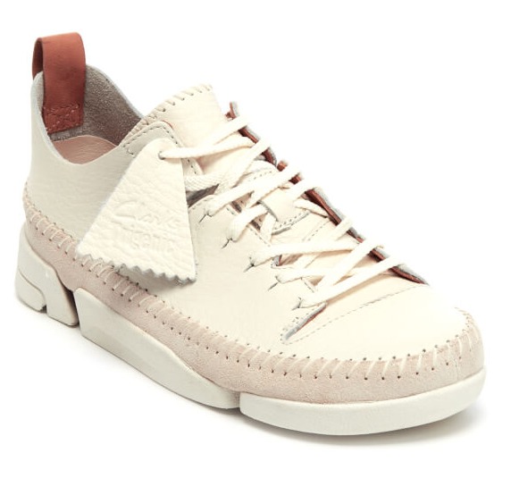 折合792元 Clarks Originals 女子/男子 Trigenic Flex 三瓣鞋 白色款